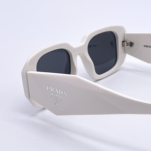 NEW PRADA SYMBOLE PR17WS 1425S0 WOMEN’S SUNGLASSES PRADA SPR 17W WHITE PR 17WS - Picture 7 of 15